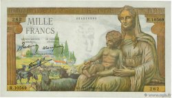 1000 Francs DÉESSE DÉMÉTER FRANKREICH  1943 F.40.41