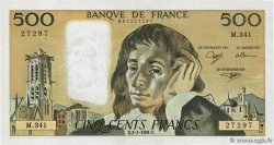 500 Francs PASCAL FRANCE  1991 F.71.46 XF+