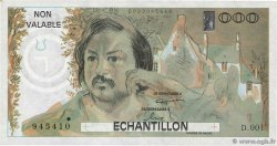 1000 Francs BALZAC Échantillon FRANCIA  1980 EC.1980.01 SC+