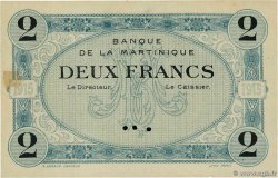 2 Francs Spécimen MARTINIQUE  1915 P.11s AU