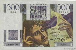 500 Francs CHATEAUBRIAND FRANCE  1946 F.34.06 AU+