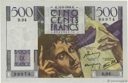 500 Francs CHATEAUBRIAND FRANKREICH  1946 F.34.06 fST+