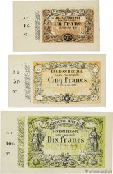 1 ,5 et 10 Francs Lot FRANCE regionalism and various Lens 1870 JER.62.16 UNC-