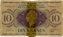 10 Francs SAN PEDRO Y MIGUELóN  1943 P.11 MC