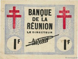 1 Franc Croix de Lorraine REUNION  1943 P.34 VF+