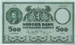 500 Kroner NORVÈGE  1972 P.34f VF+
