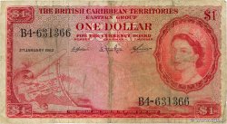 1 Dollar CARAÏBES  1962 P.07c