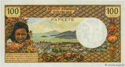 100 Francs TAHITI  1973 P.24b SC+