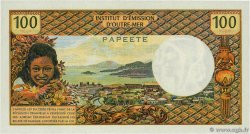 100 Francs TAHITI  1973 P.24b q.FDC