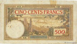 500 Francs MAROCCO  1931 P.15a B