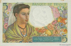 5 Francs BERGER FRANKREICH  1943 F.05.03 fST+