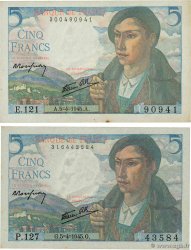 5 Francs BERGER Lot FRANCIA  1945 F.05.06 SPL