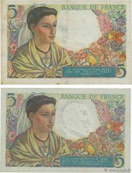 5 Francs BERGER Lot FRANKREICH  1945 F.05.06 VZ