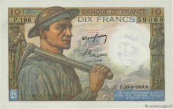 10 Francs MINEUR FRANCE  1949 F.08.22 pr.SPL