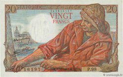 20 Francs PÊCHEUR FRANCE  1943 F.13.07 UNC-