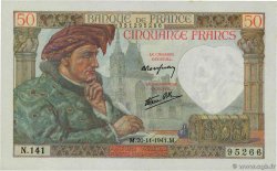 50 Francs JACQUES CŒUR FRANCIA  1941 F.19.16 FDC