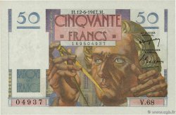 50 Francs LE VERRIER FRANCIA  1947 F.20.08 SC+