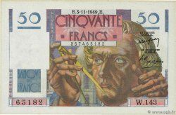 50 Francs LE VERRIER FRANCIA  1949 F.20.13