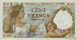 100 Francs SULLY FRANKREICH  1941 F.26.44 fST+