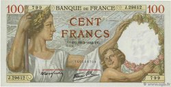 100 Francs SULLY FRANKREICH  1942 F.26.68 ST