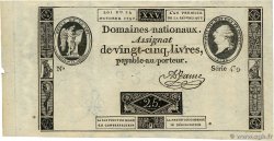 25 Livres FRANCE  1792 Ass.37a AU