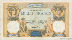 1000 Francs CÉRÈS ET MERCURE FRANCIA  1937 F.37.10 MBC