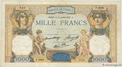 1000 Francs CÉRÈS ET MERCURE type modifié FRANCE  1937 F.38.02 VF