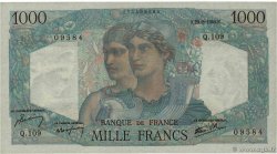 1000 Francs MINERVE ET HERCULE FRANCE  1945 F.41.07 AU-