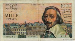 1000 Francs RICHELIEU FRANCIA  1953 F.42.03 BC+