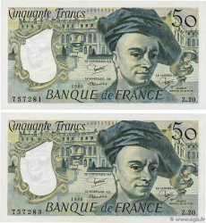 50 Francs QUENTIN DE LA TOUR Lot FRANCIA  1980 F.67.06