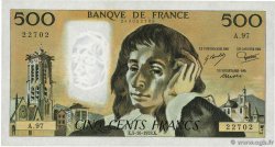 500 Francs PASCAL FRANCE  1978 F.71.18 UNC-