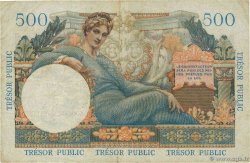 5NF sur 500 Francs TRÉSOR PUBLIC Numéro spécial FRANCIA  1960 VF.37.01 BC+