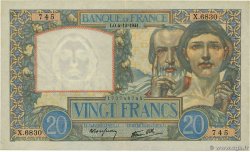 20 Francs TRAVAIL ET SCIENCE FRANCIA  1941 F.12.20 BB