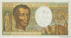 200 Francs MONTESQUIEU Numéro spécial FRANCE  1989 F.70.09 NEUF