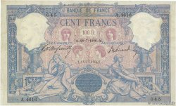 100 Francs BLEU ET ROSE FRANKREICH  1906 F.21.20 S