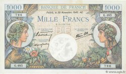 1000 Francs COMMERCE ET INDUSTRIE FRANCE  1940 F.39.02 UNC-