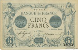 5 Francs NOIR FRANKREICH  1873 F.01.17 fVZ