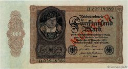 5000 Mark Spécimen GERMANIA  1922 P.078s