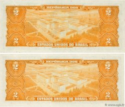 2 Cruzeiros Lot BRÉSIL  1954 P.151b NEUF