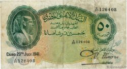 50 Piastres ÉGYPTE  1941 P.021b TB