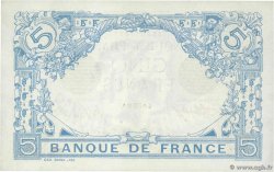 5 Francs BLEU FRANKREICH  1916 F.02.44 VZ