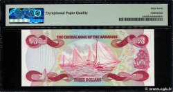 3 Dollars BAHAMAS  1974 P.44a UNC