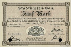 5 Mark ALLEMAGNE Mulhouse 1914 JP.68-281 pr.NEUF