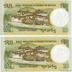 20 Ngultrum Remplacement BHUTAN  2006 P.30a FDC