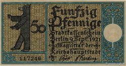 50 Pfenning ALLEMAGNE Berlin 1921  NEUF