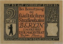 2 Mark ALEMANIA Berlin 1922  SC+