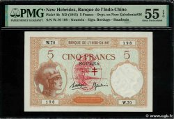5 Francs NOUVELLES HÉBRIDES  1941 P.04b SPL