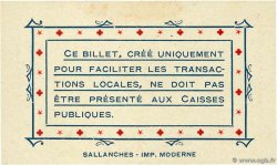 25 Centimes FRANCE Regionalismus und verschiedenen Cluses 1916 JP.74-19 ST