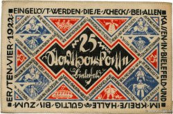 25 Mark GERMANY Bielefeld 1921  AU