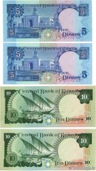 5 et 10 Dinars Lot KOWEIT  1980 P.14c et P.15c AU